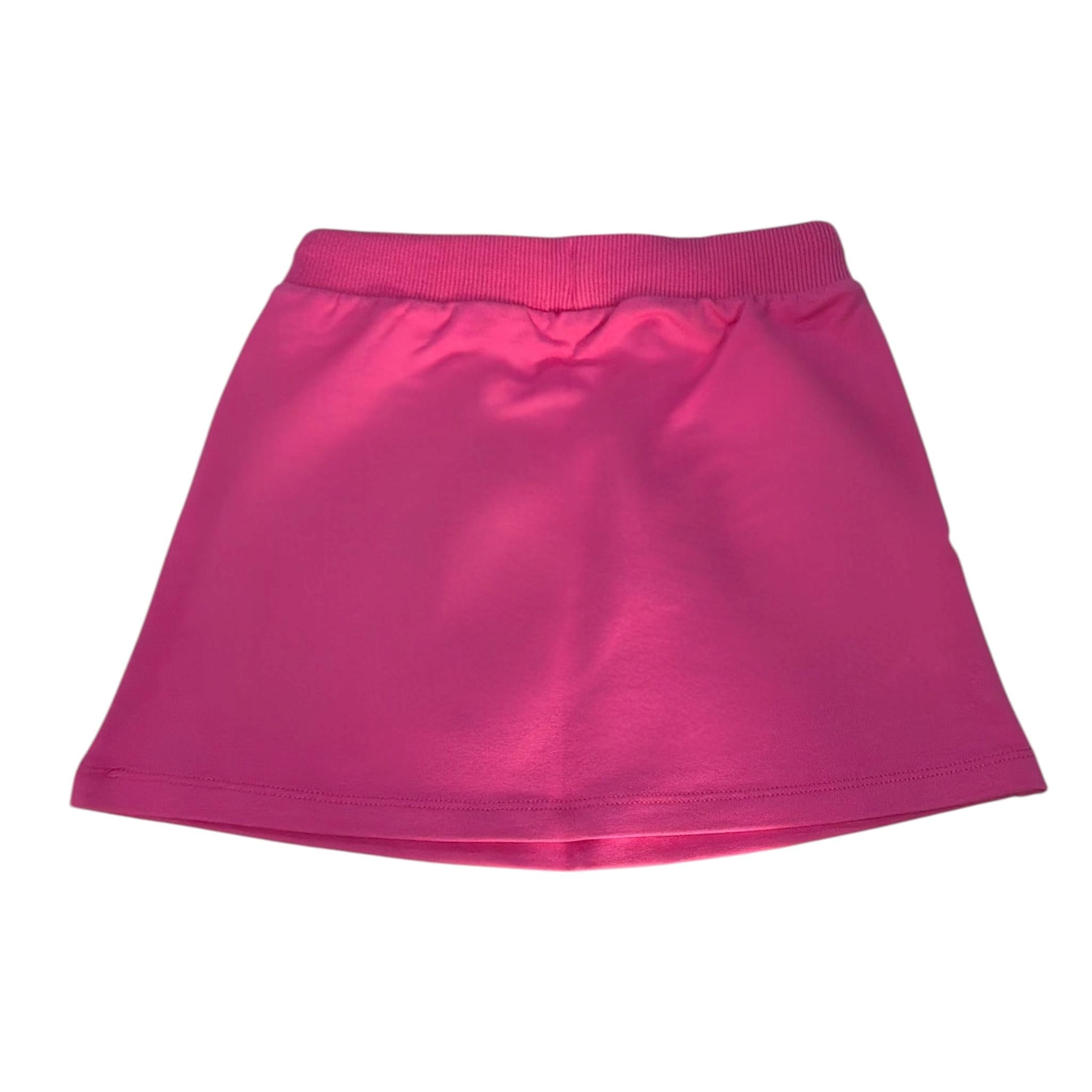 Moschino Gonna Tinta Unita con Stampa Logo per Bambina HDJ03S ROSA MOSCHINO 