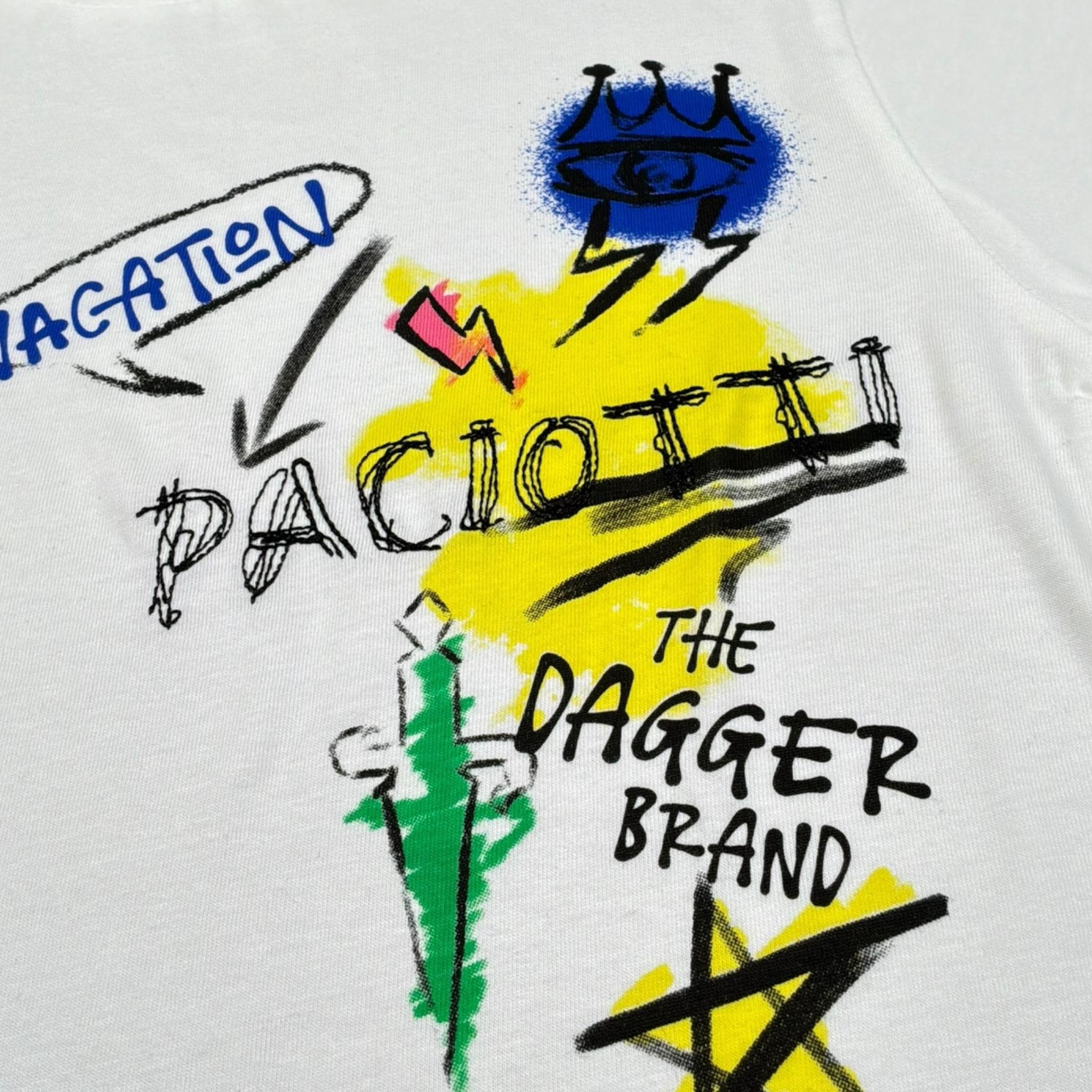 Cesare Paciotti T-Shirt Girocollo Tinta Unita con Stampa per Bambino TSP5106JX BIANCO CESARE PACIOTTI 