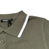 Never Too Polo Mezza Manica tinta unita Verde per Bambino NT2371B VERDE NEVER TOO 