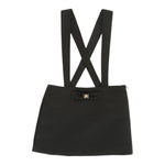 ELISABETTA FRANCHI salopette modello gonna tinta unita con fiocco Nero per Bambina EFGO170 NERO ELISABETTA FRANCHI 