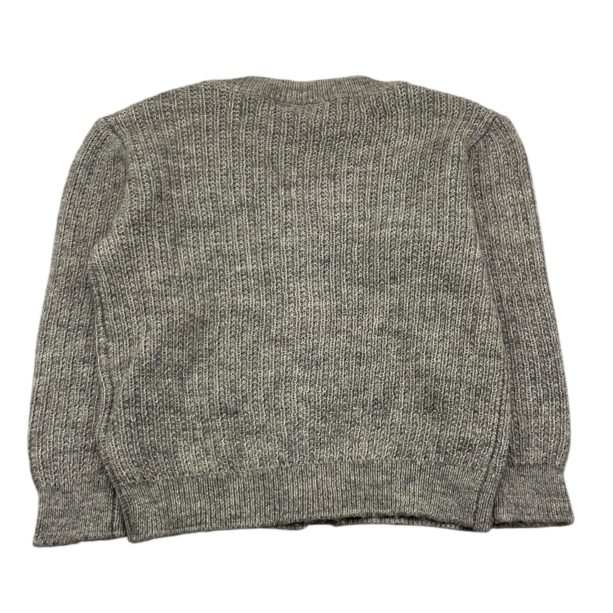 NAME.IT cardigan tinta unita scollo a v Grigio per Bambino 1319017 GRIGIO NAME.IT 