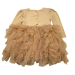 ANGEL'S FACE abito tinta unita con tulle e fiocco Sabbia per Neonata AF2180855 SABBIA ANGEL'S FACE 