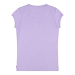 Levi'S T-Shirt Tinta Unita Girocollo con Stampa per Bambina 4E4234 LILLA LEVI'S 