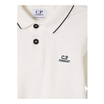 C.P. Company Polo Mezza Manica Tinta Unita per Neonato CNM000N PANNA C.P. COMPANY 
