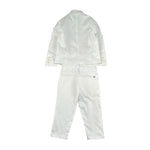 Please Completo 2 Pezzi Giacca-Pantalone Tinta Unita per Bambino EB00001073 BIANCO PLEASE 