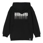 JOHN RICHMOND felpa con zip e cappuccio tinta unita con stampa Nero per Bambino RBA24020FEX NERO JOHN RICHMOND 