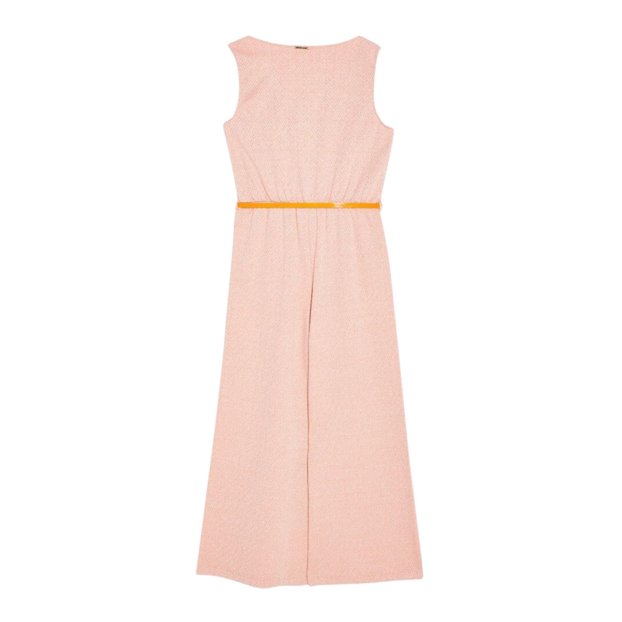 Liu Jo Tuta Intera Tinta Unita Giromanica con Microfantasia per Bambina GA2094J1883 ROSA LIU JO 