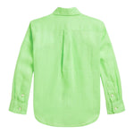 Ralph Lauren Camicia Tinta Unita con Stampa per Bambino 323967600006 VERDE RALPH LAUREN 