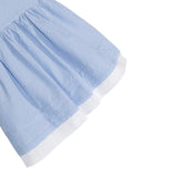 Il Gufo Abito Giromanica Fantasia A Righe per Bambina P24VA321C1080 AZZURRO IL GUFO 