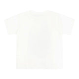 Stella Mccartney T-Shirt Girocollo Tinta Unita con Stampa per Bambina TW8S31 BIANCO STELLA McCARTNEY 