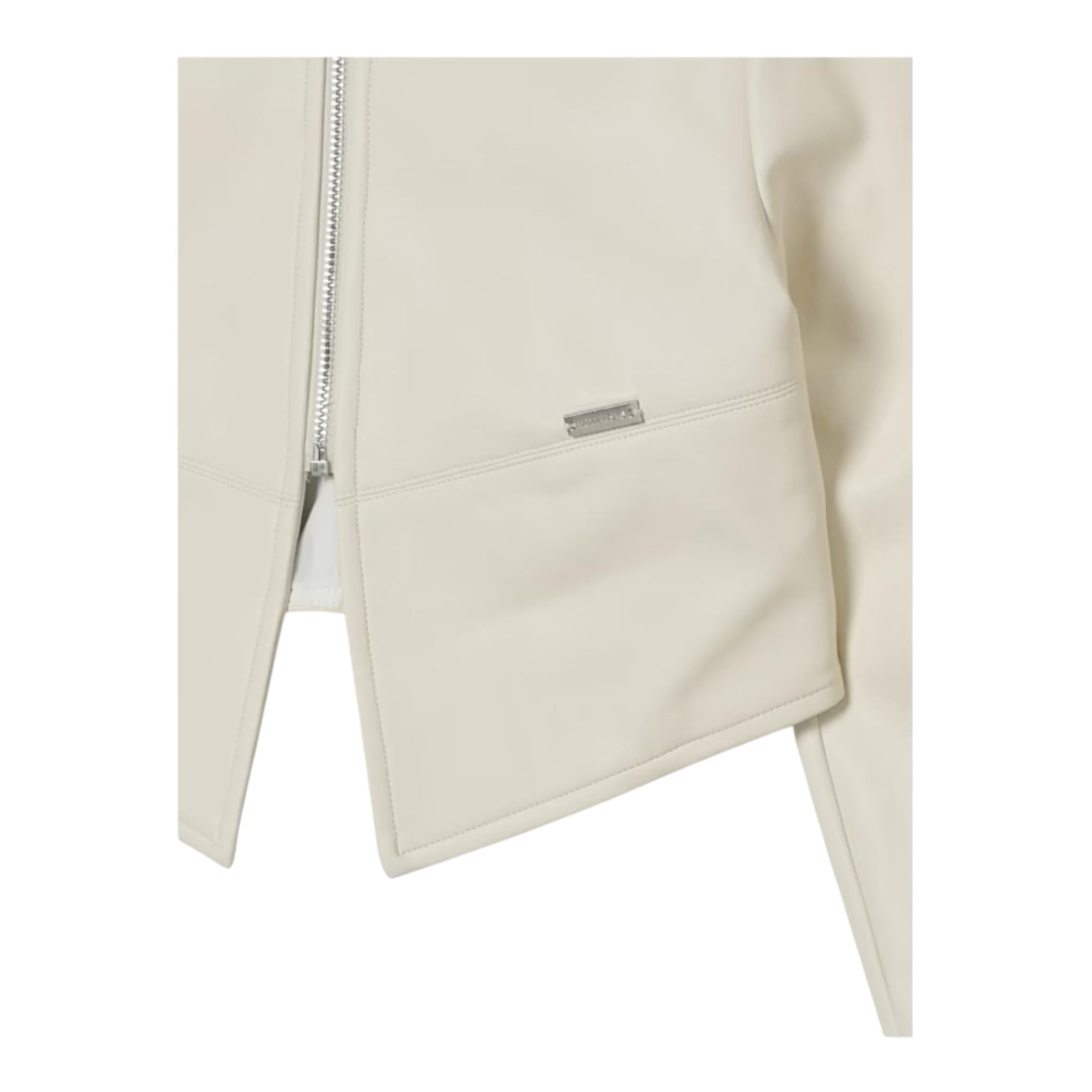 Monnalisa Giubbino Tinta Unita In Ecopelle per Bambina 17E100X BEIGE MONNALISA 