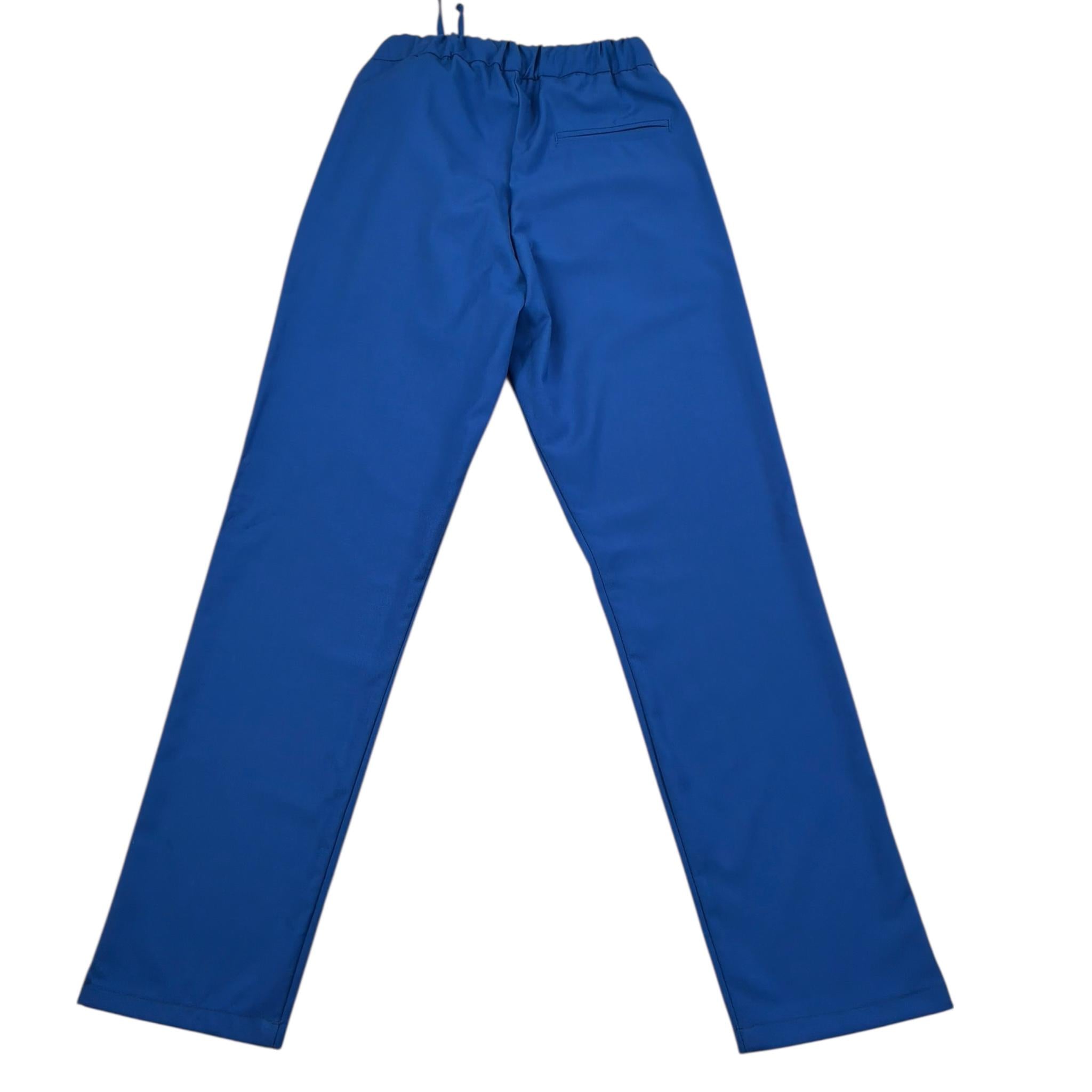 Daniele Alessandrini Pantalone Tinta Unita con Elastico In Vita per Bambino 1235P00085 BLU DANIELE ALESSANDRINI 