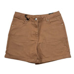 Sarabanda Short Tinta Unita con Girovita Reglabile per Bambina D4209 MARRONE SARABANDA 