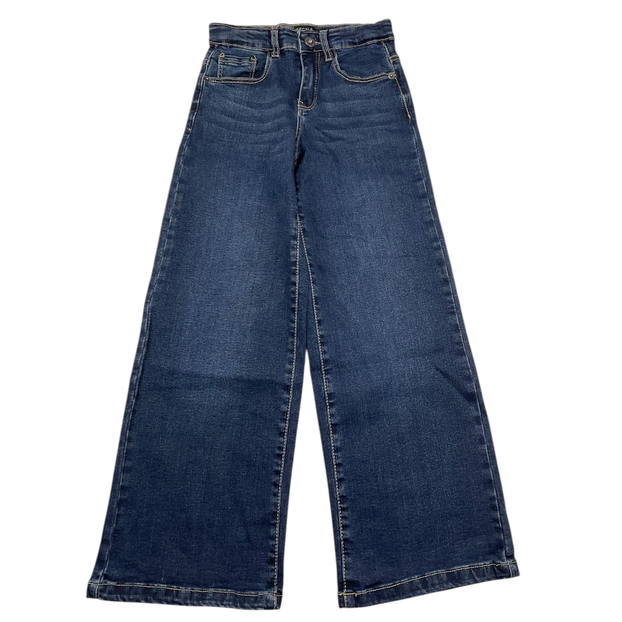 YOURS jeans tinta unita modello palazzo Blu per Bambina BY1912 BLU YOURS 