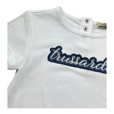 Trussardi T-Shirt Girocollo Tinta Unita con Logo per Neonato TIP26124TS BIANCO TRUSSARDI 