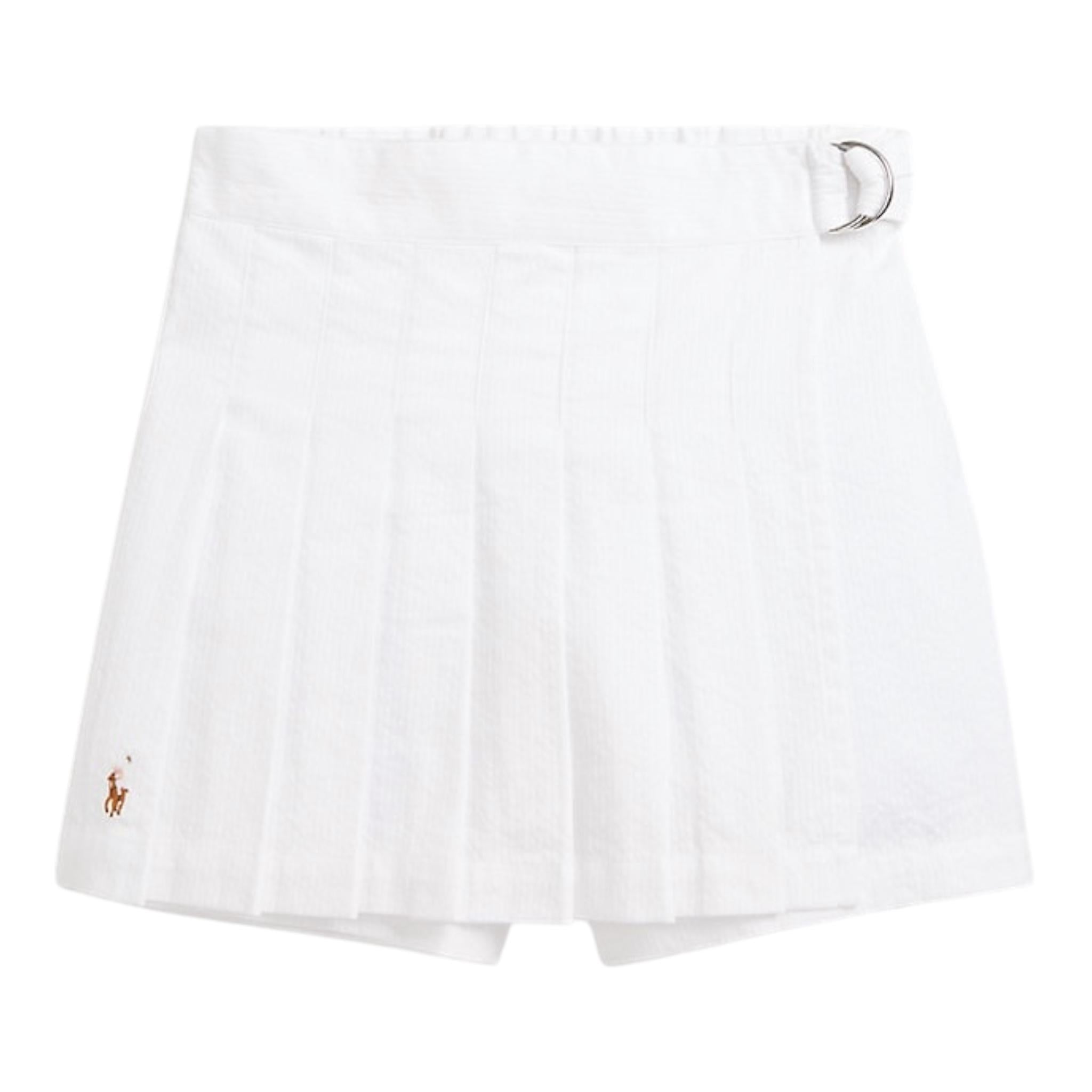 Ralph Lauren Short Tinta Unita con Ricamo per Bambina 312964249001 BIANCO RALPH LAUREN 