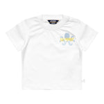 K-Way T-Shirt Girocollo Tinta Unita con Stampa per Neonato K4125MW BIANCO K-WAY 