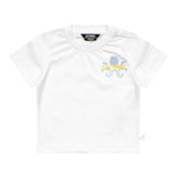 K-Way T-Shirt Girocollo Tinta Unita con Stampa per Neonato K4125MW BIANCO K-WAY 