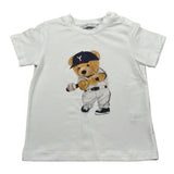 Per Te T-Shirt Girocollo Tinta Unit con Stampa per Bambino 341186J BIANCO PER TE 