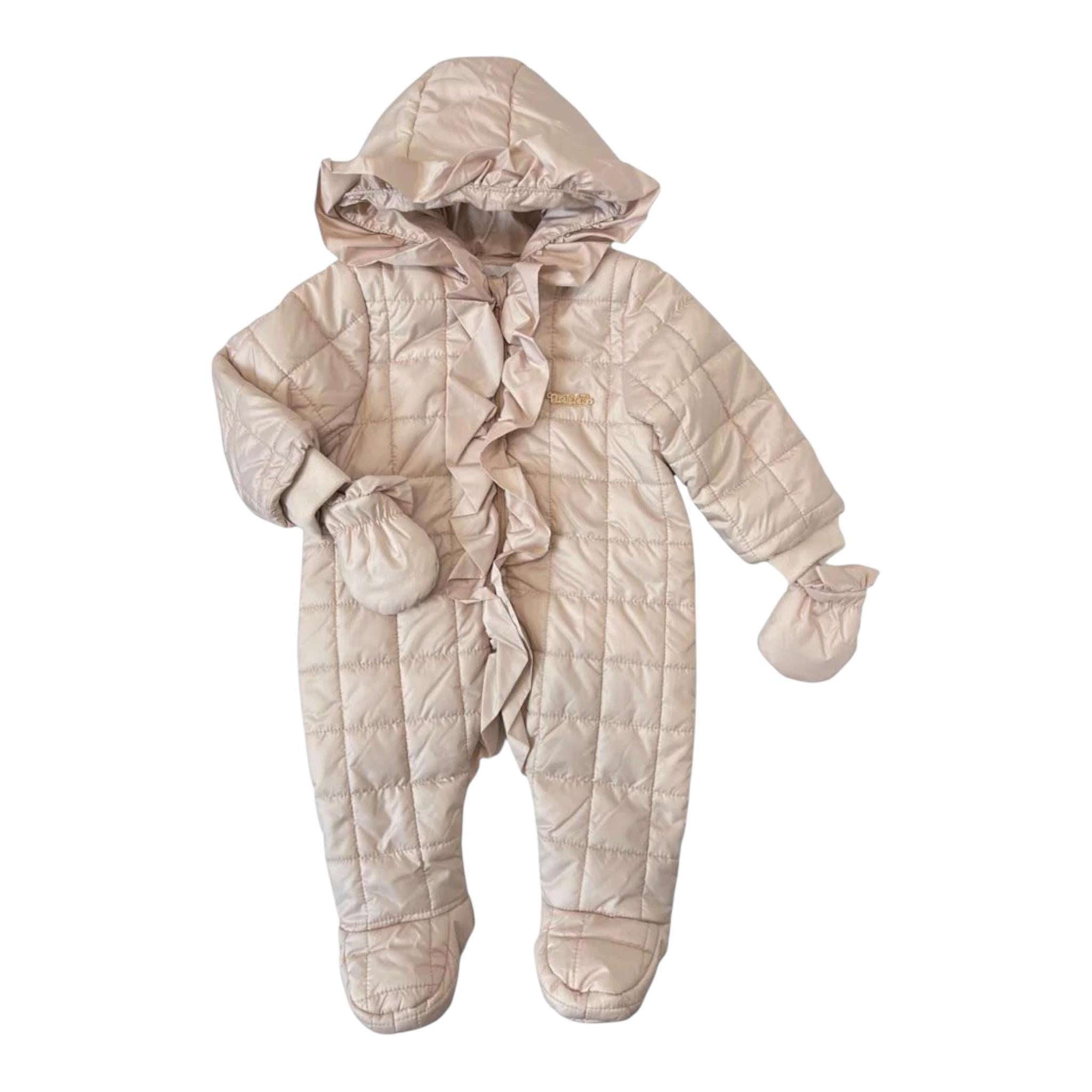 NANAN eskim tinta unita con cappuccio  Rosa per Neonata I2347306BE ROSA NANAN 