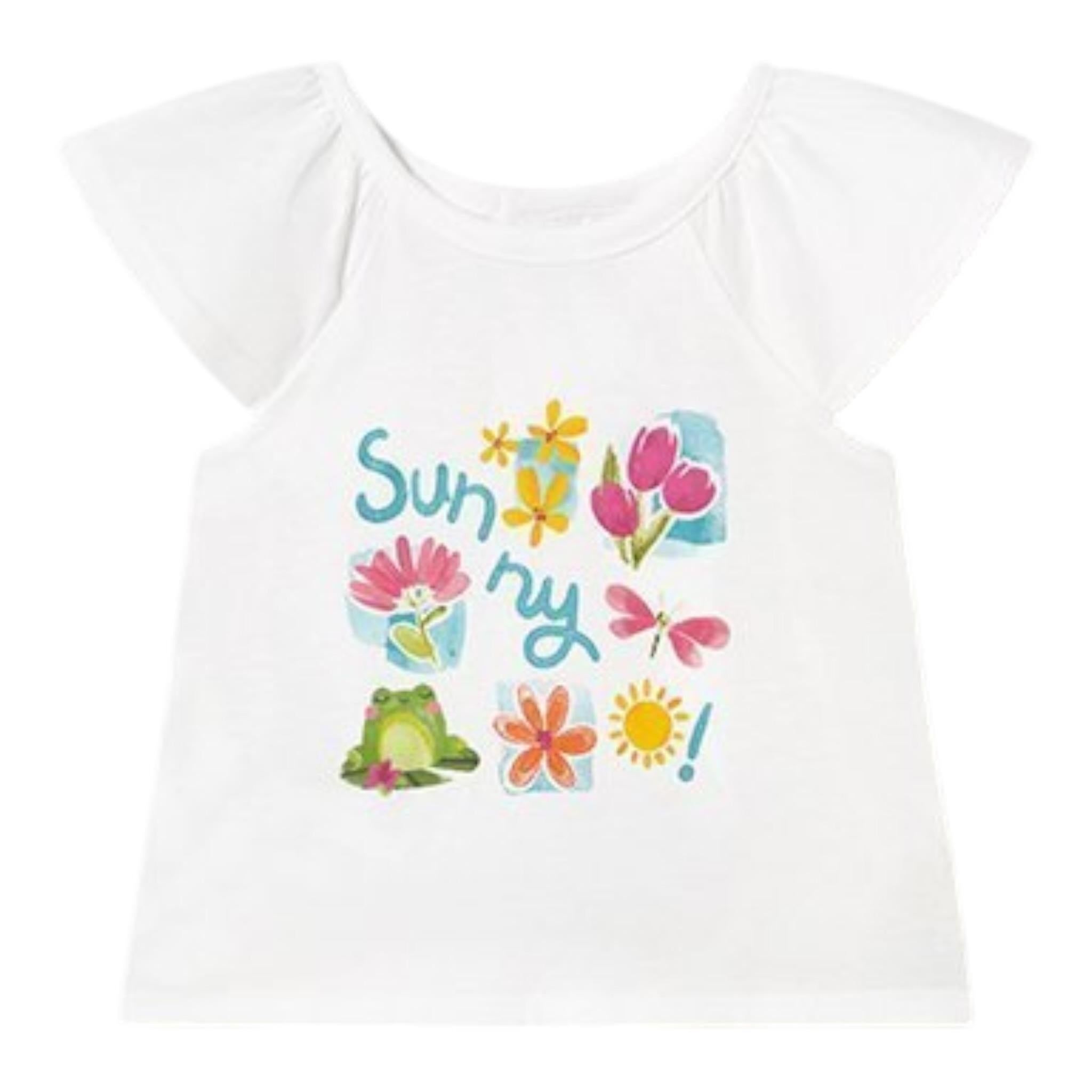 Mayoral Completo 3 Pezzi 2 T-Shirt-Short per Neonata 1232XX BIANCO MAYORAL 