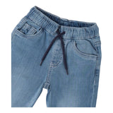 Sarabanda Jeans Tinta Unita con Elastico In Vita per Neonato 0B033 AZZURRO SARABANDA 