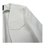 Naice Giacca Modello Crop Tinta Unita per Bambina 24102 BIANCO NAICE 