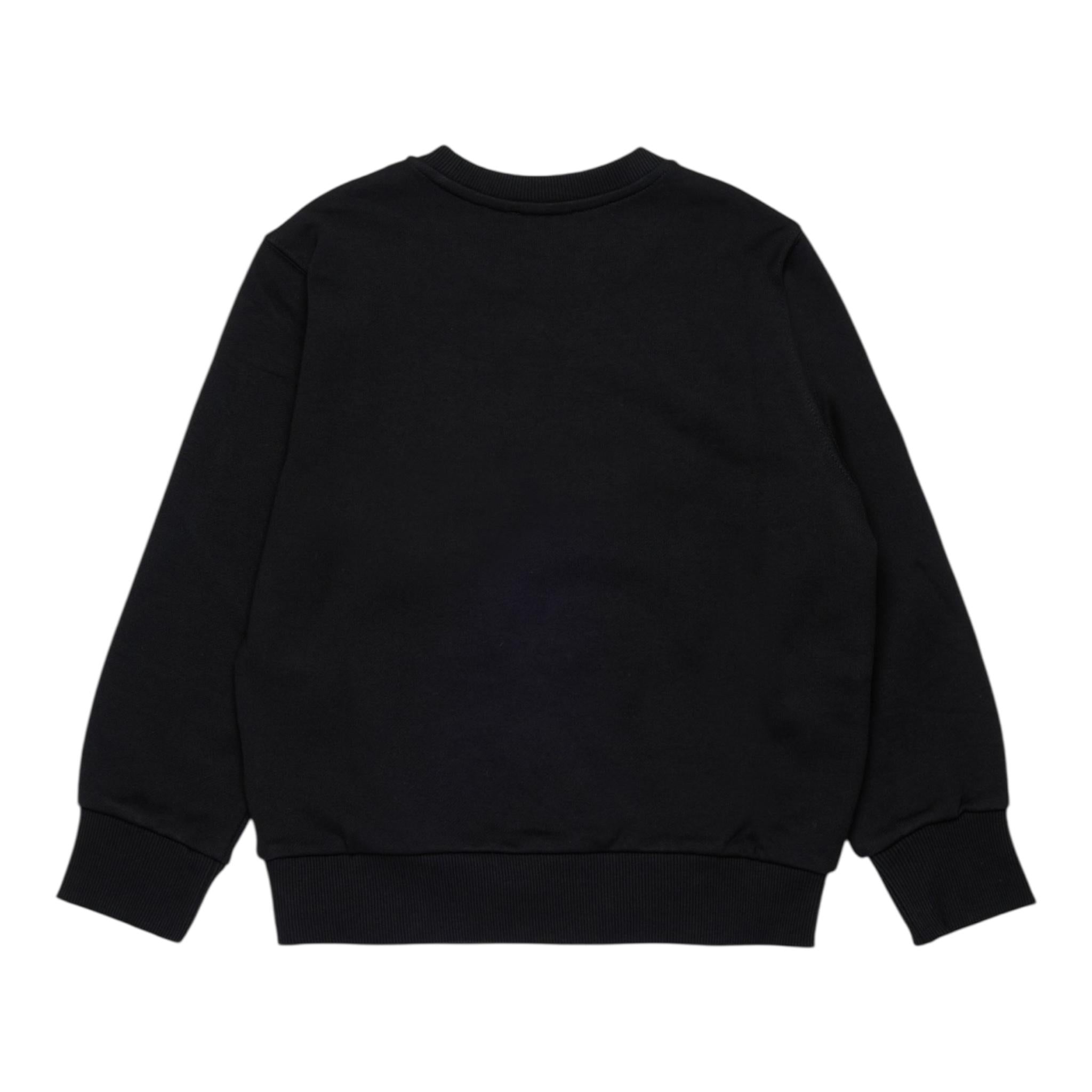 Diesel Felpa Chiusa Girocollo Tinta Unita con Logo per Bambino J02234 NERO DIESEL 