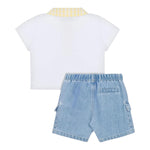 Moschino Cmpleto 2 Pezzi Bermuda-Polo per Bambino MUG01AJ BIANCO MOSCHINO 