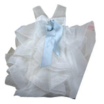 Bella Brilli Abito Cerimonia Tinta Unita con Tulle per Bambina 222 BIANCO BELLA BRILLI 