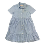 Saint Barth Abito Mezza Manica Fantasia A Righe per Bambina MISSY00 AZZURRO SAINT BARTH 