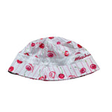 Moschino Cappello Modello Pescatore Bicolore con Stampa per Bambina HDX01M BIANCO/ROSA MOSCHINO 
