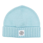 STONE ISLAND cappello tinta unita con logo Azzurro per Bambino 8116N04Z4 AZZURRO STONE ISLAND 