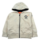 Suns Felpa tinta unita con Zip E Cappuccio Panna per Bambino MFS5104UX PANNA SUNS 