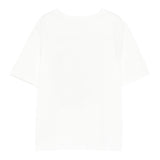 Stella Mccartney T-Shirt Girocollo Tinta Unita con Stampa per Bambina TW8A11 BIANCO STELLA McCARTNEY 