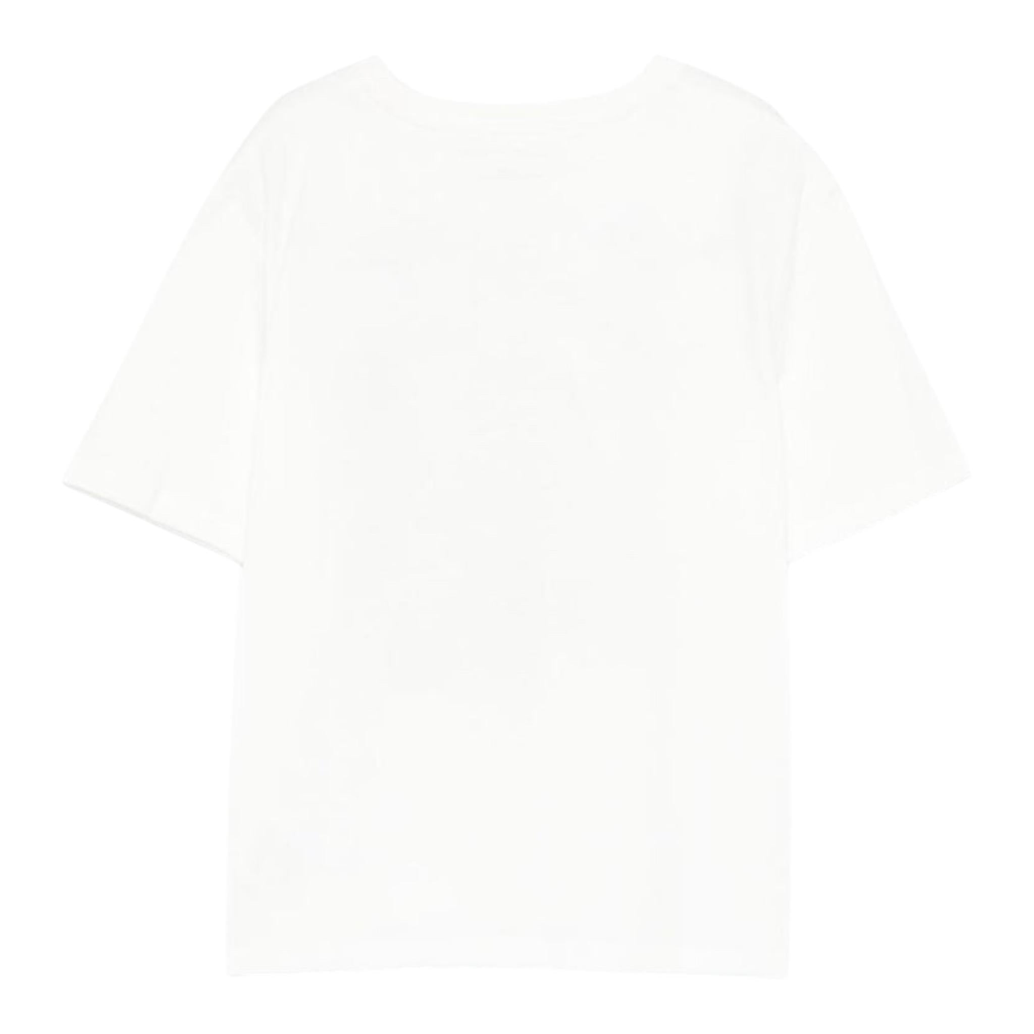 Stella Mccartney T-Shirt Girocollo Tinta Unita con Stampa per Bambina TW8A11 BIANCO STELLA McCARTNEY 