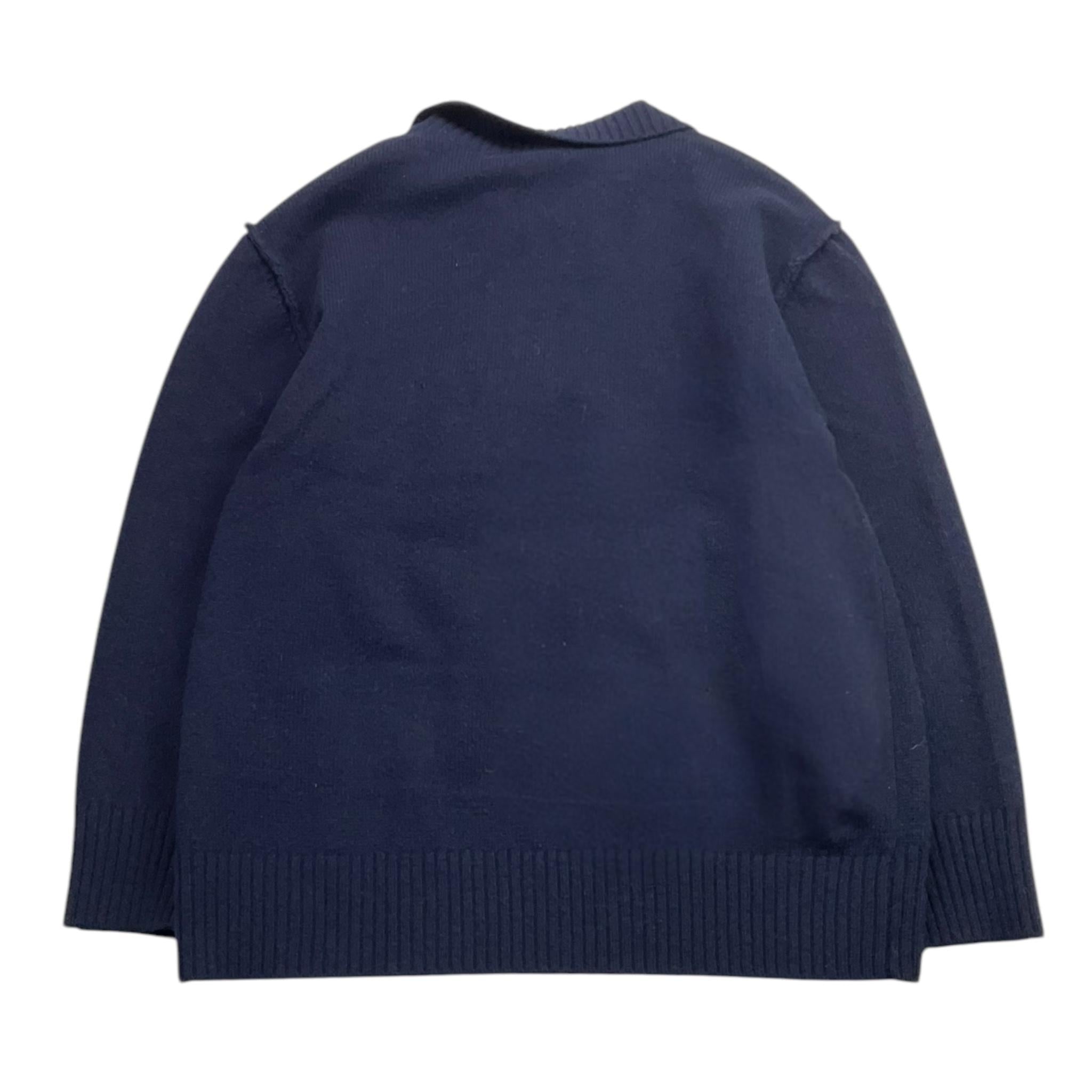 PAOLO PECORA maglia tinta unita con zip Blu per Bambino PP4097 BLU PAOLO PECORA 