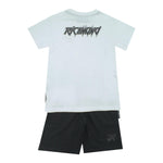 John Richmond Completo 2 Pezzi T-Shirt-Bermuda Tinta Unita per Bambino RBP25134CJXJ BIANCO/NERO JOHN RICHMOND 