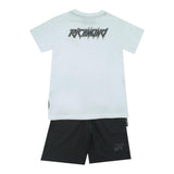 John Richmond Completo 2 Pezzi T-Shirt-Bermuda Tinta Unita per Bambino RBP25134CJXJ BIANCO/NERO JOHN RICHMOND 