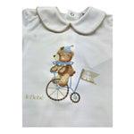 Le Bebe Pagliaccetto Mezza Manica Tinta Unita con Stampa per Neonato LBB5288 BIANCO LE BEBE 