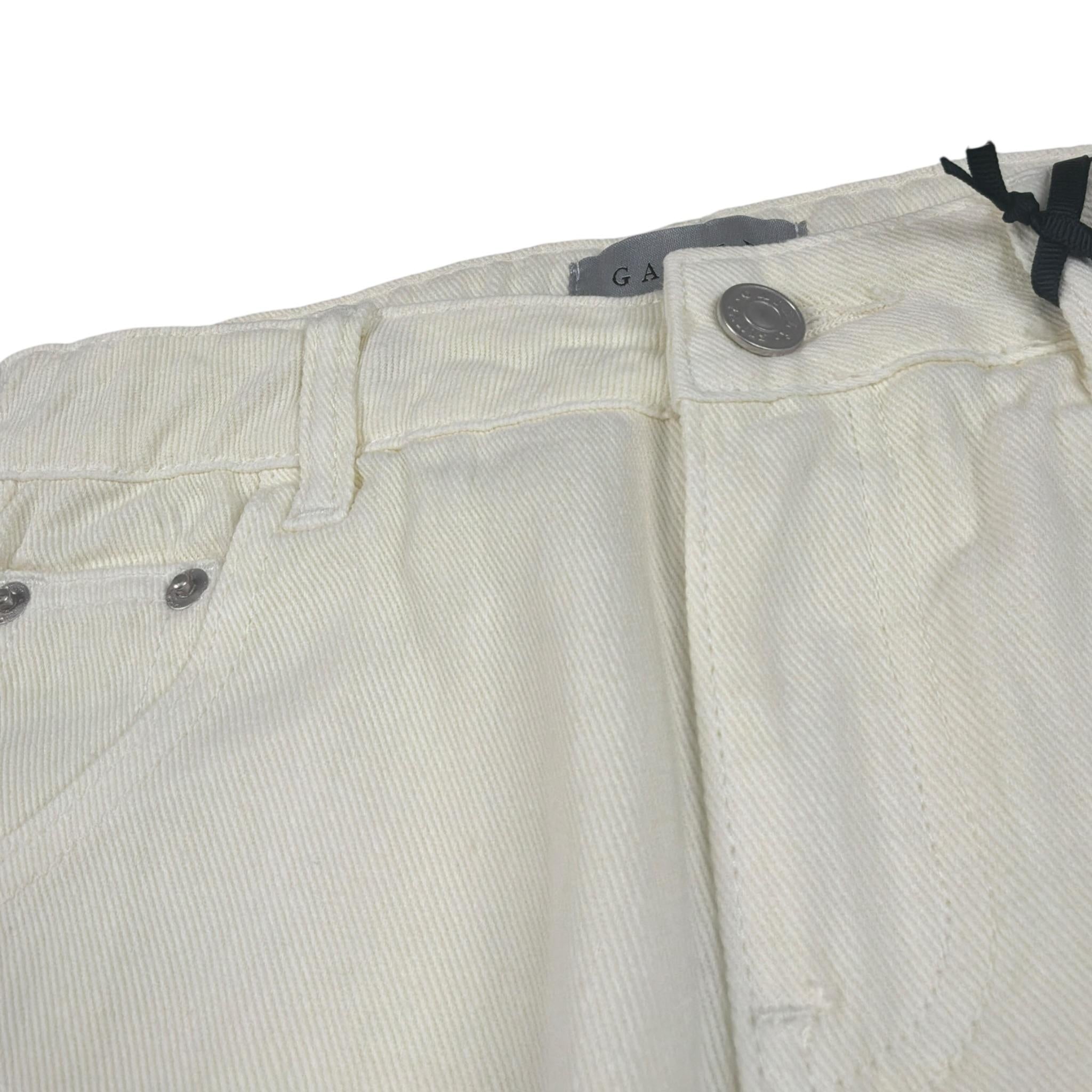 Gaelle Pantalone tinta unita con Stampa Logo Panna per Bambina 2745P00463 PANNA GAELLE 