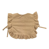 CALAMARO gilet tinta unita con balze Sabbia per Neonata 14015 SABBIA CALAMARO 