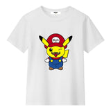 Mousse T-Shirt Tinta Unita con Stampa per Bambino PIKAMARIOO BIANCO MOUSSE 
