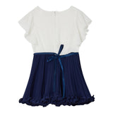 Liu Jo Abito Bicolore Mezza Manica Velato per Bambina KA5133J BIANCO/BLU LIU JO 