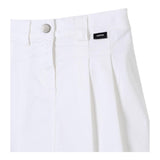 Aspesi Gonna Tinta Unita Modello Tennis per Bambina S25014GNC6058 BIANCO ASPESI 