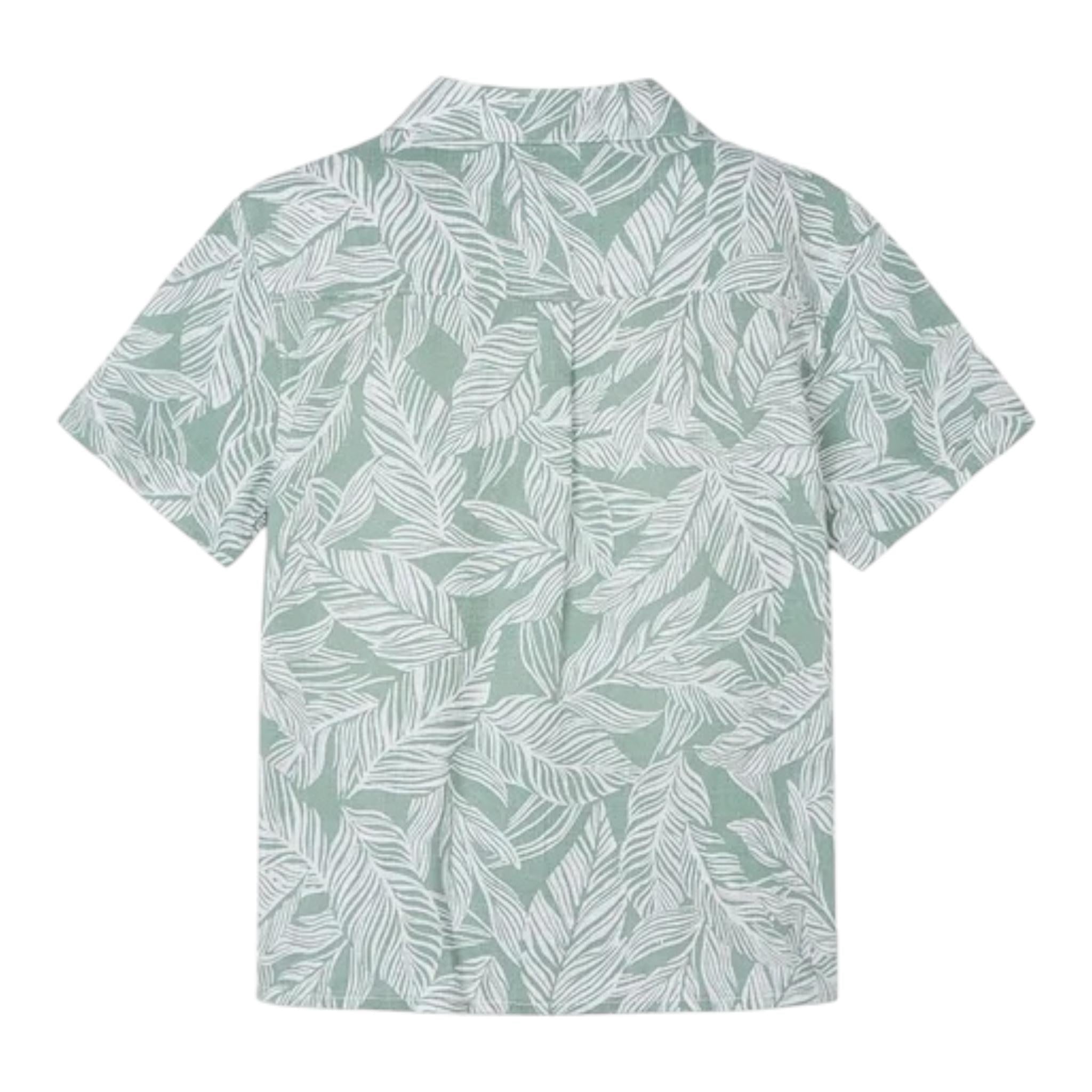 Mayoral Camicia Mezza Manica Tinta Unita con Fantasia per Bambino 3115 VERDE MAYORAL 