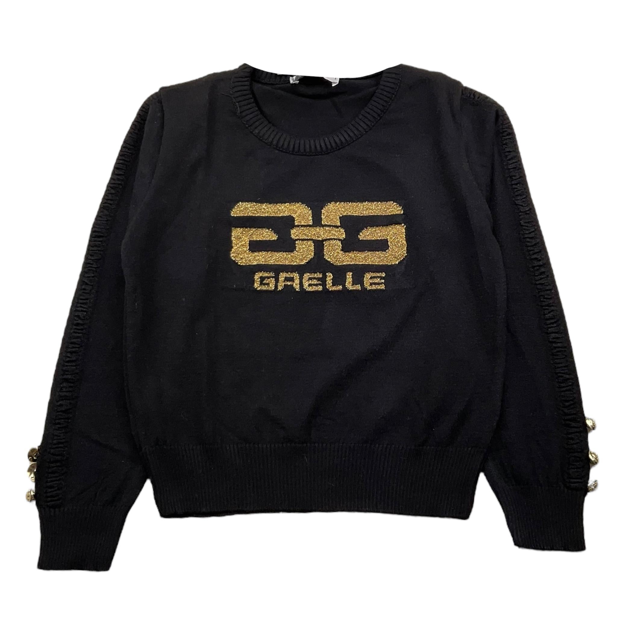 GAELLE maglia girocollo tinta unita con stampa Nero per Bambina 2741W00319 NERO GAELLE 