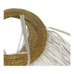 Piccola Ludo Borsa Tinta Unita con Manico In Contrasto per Bambina BORSJH BIANCO PICCOLA LUDO 