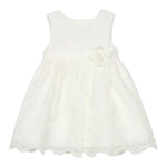 Abel & Lula Abito Cerimonia Tinta Unita con Ricami per Neonata 5013 BIANCO ABEL & LULA 