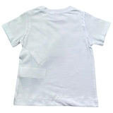 Monnalisa T-Shirt Girocollo Tinta Unita con Stampa per Bambino 28E602 BIANCO MONNALISA 